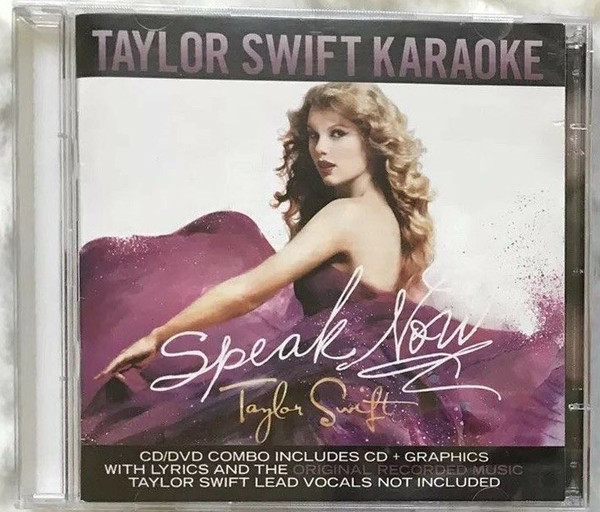 Speak Now Karaoke CD Cover